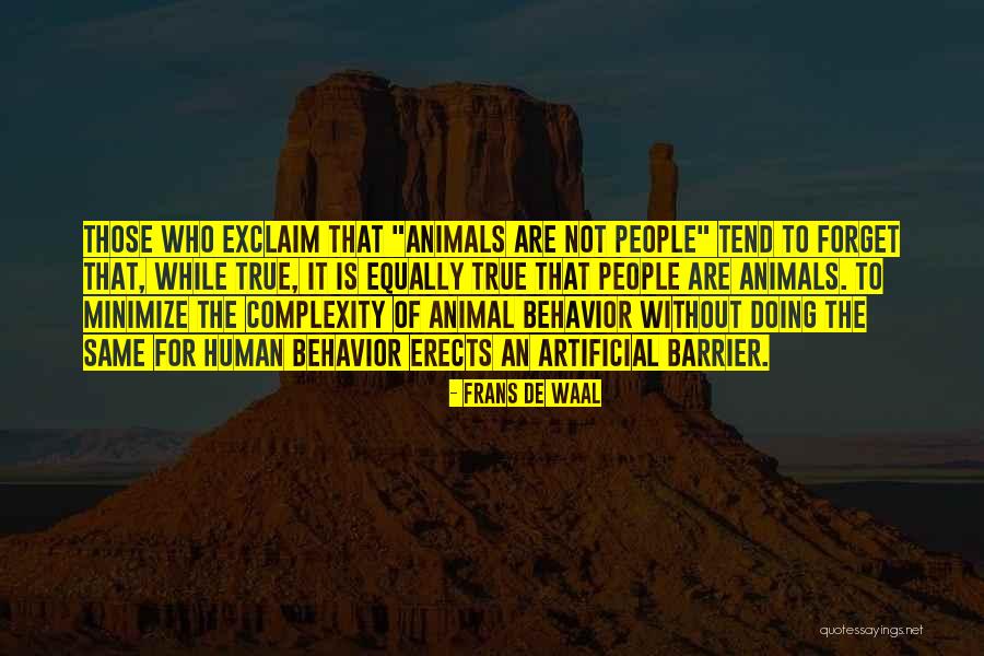 Attendere Sinonimi Quotes By Frans De Waal