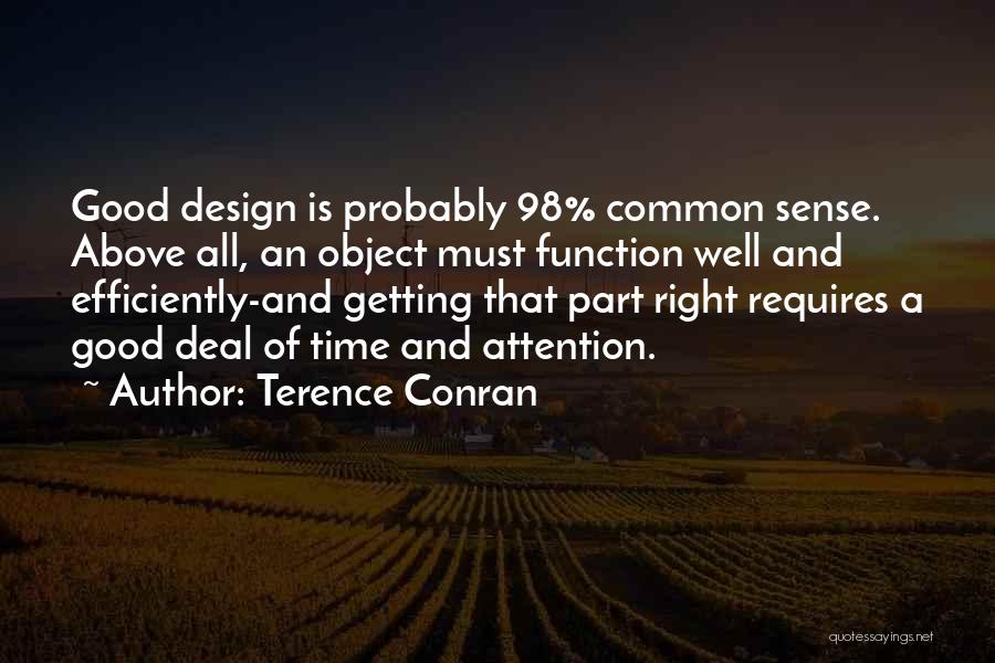 Attention Getting Quotes By Terence Conran