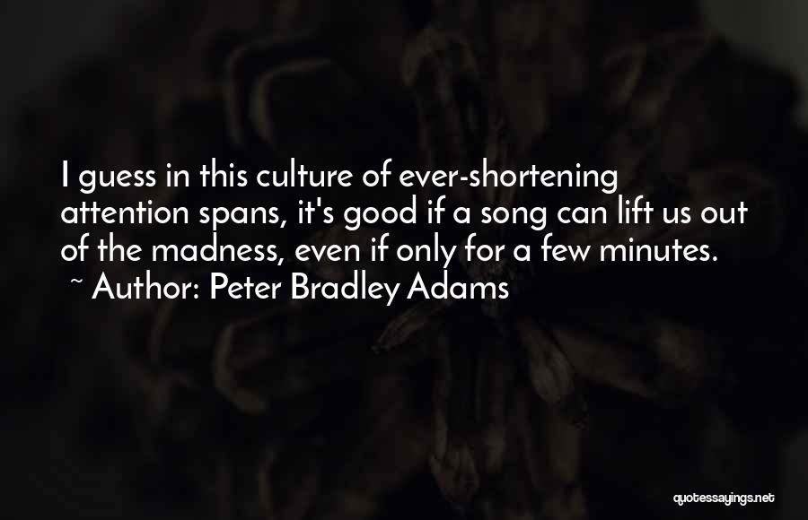 Attention Spans Quotes By Peter Bradley Adams