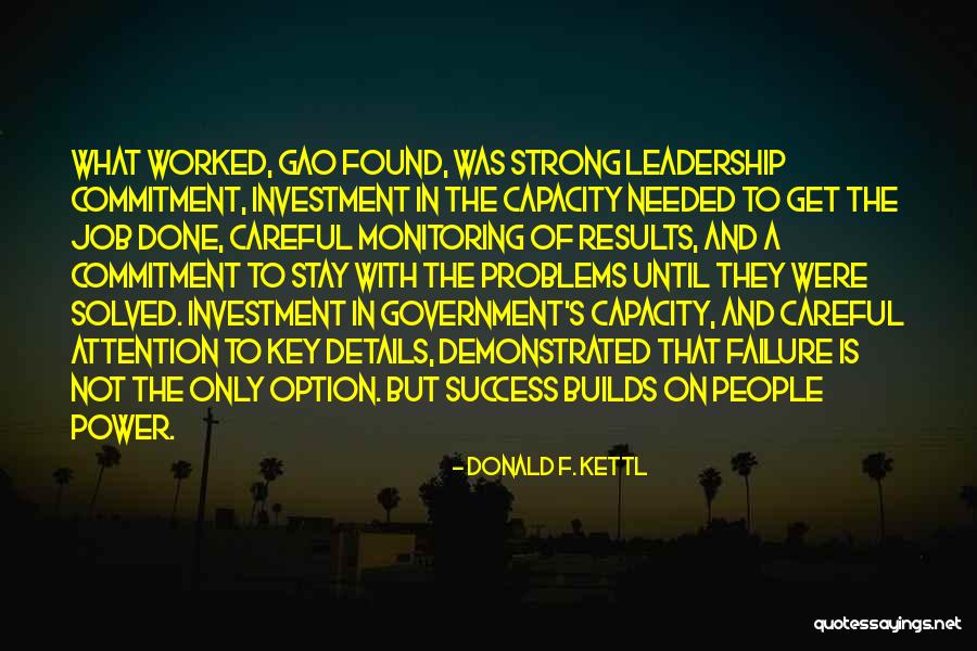 Attention To Details Quotes By Donald F. Kettl Attention To Details Quotes By Donald F. Kettl
