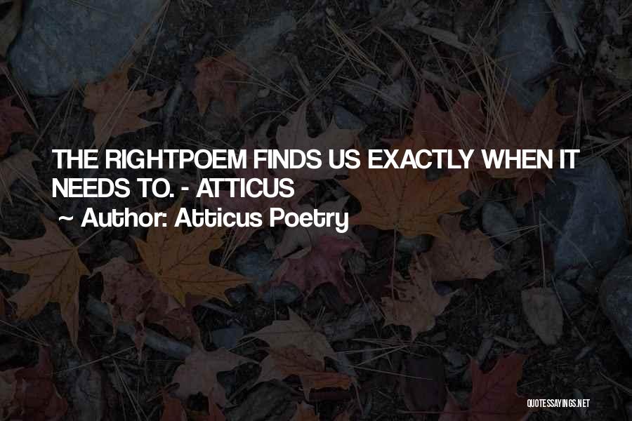 Atticus Poetry Quotes 985567