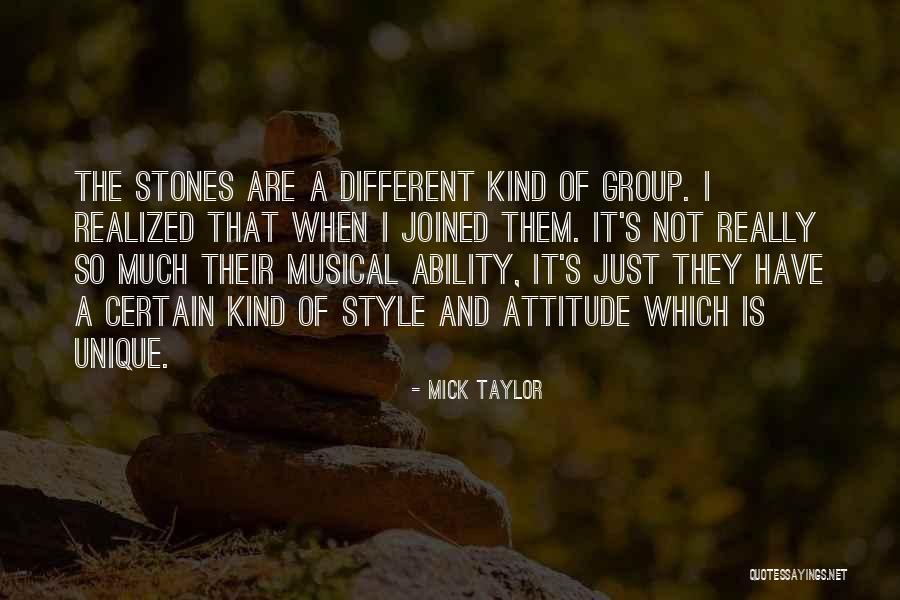 Attitude And Ability Quotes By Mick Taylor