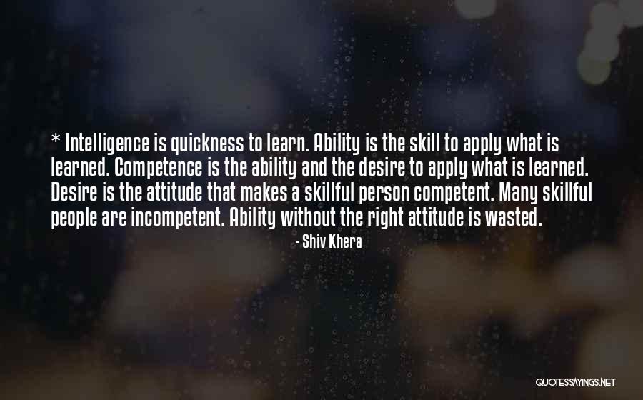 Attitude And Ability Quotes By Shiv Khera