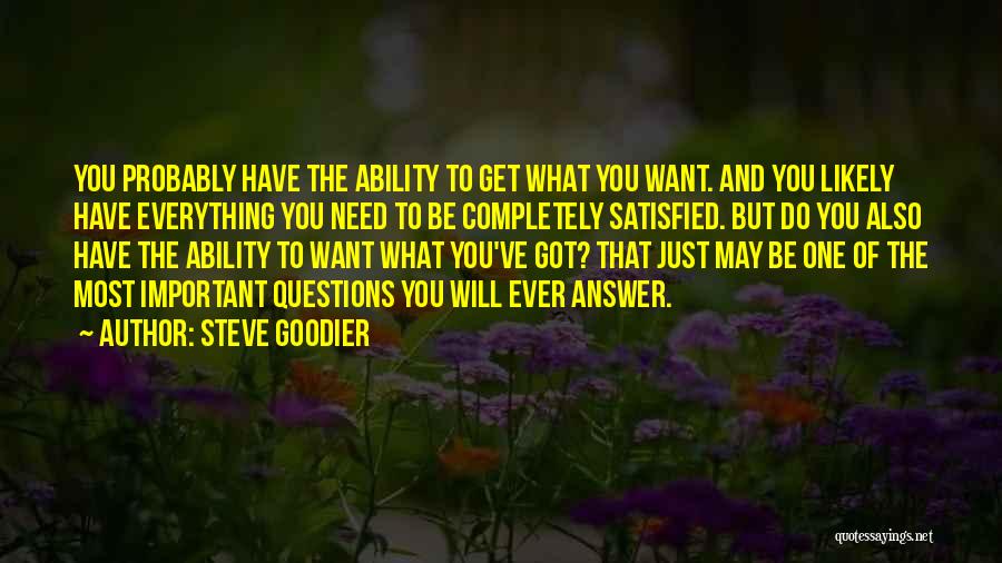 Attitude And Ability Quotes By Steve Goodier