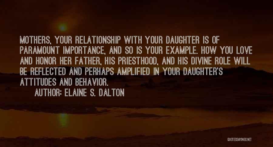 Attitude And Behavior Quotes By Elaine S. Dalton