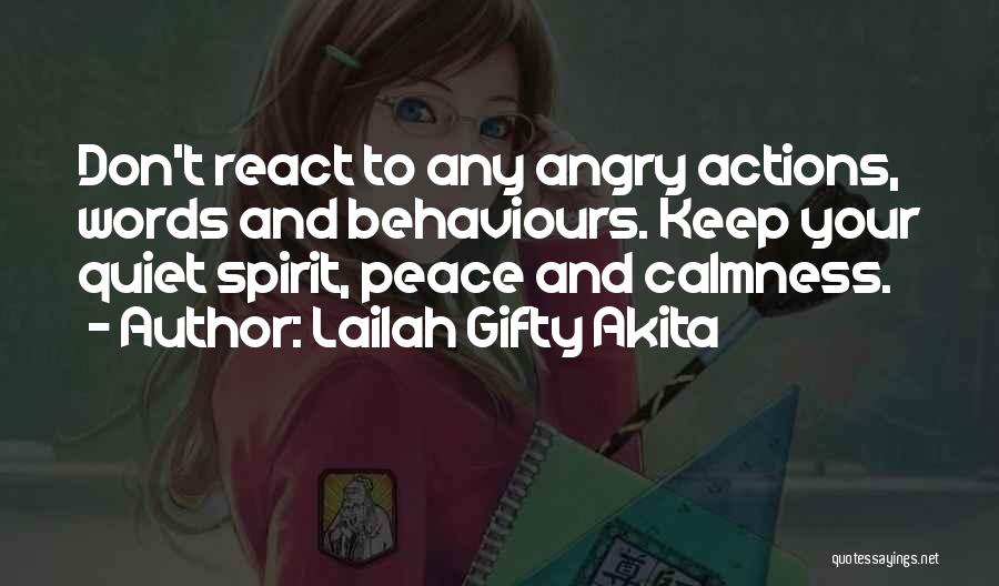 Attitude And Behavior Quotes By Lailah Gifty Akita