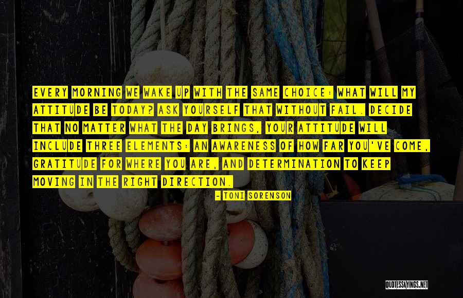 Attitude And Choice Quotes By Toni Sorenson Attitude And Choice Quotes By Toni Sorenson