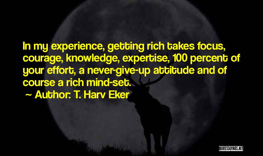 Attitude And Effort Quotes By T. Harv Eker