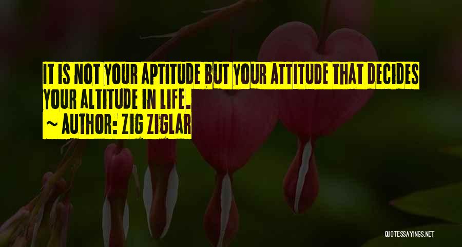 Attitude Aptitude Quotes By Zig Ziglar