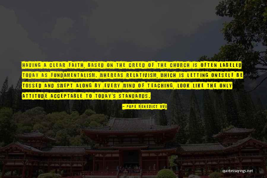Attitude Based Quotes By Pope Benedict XVI Attitude Based Quotes By Pope Benedict XVI