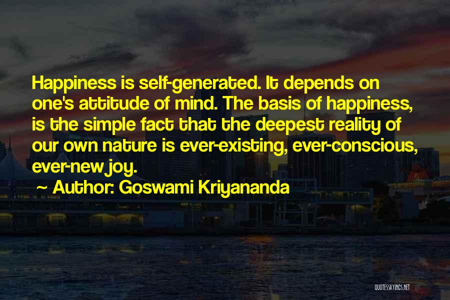 Attitude Depends On You Quotes By Goswami Kriyananda