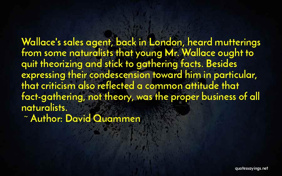 Attitude In Business Quotes By David Quammen