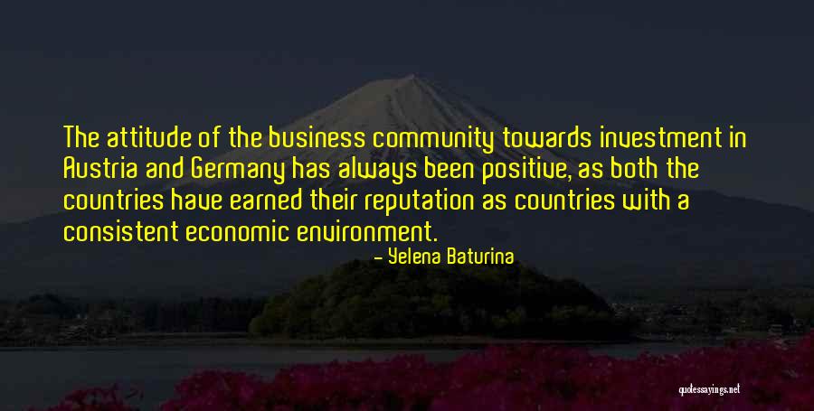 Attitude In Business Quotes By Yelena Baturina Attitude In Business Quotes By Yelena Baturina