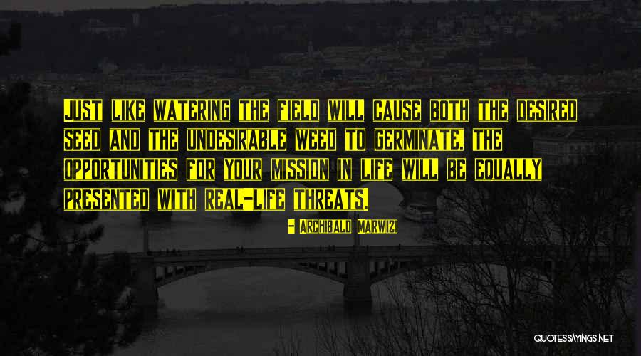 Attitude In Life Quotes By Archibald Marwizi