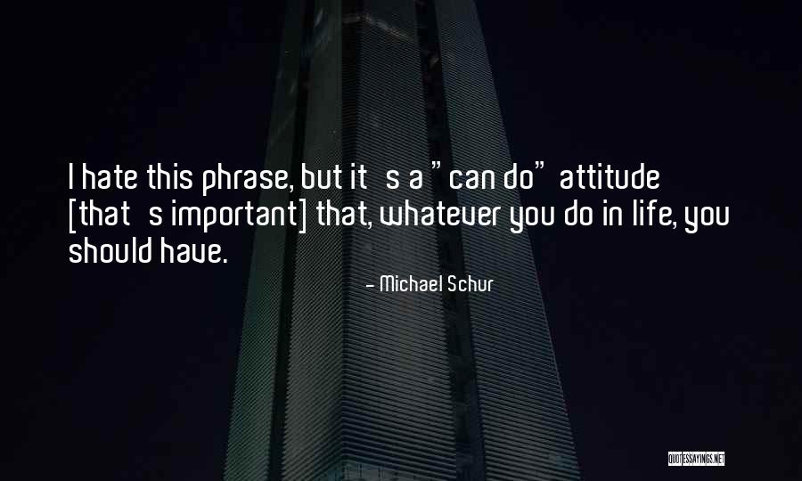 Attitude In Life Quotes By Michael Schur