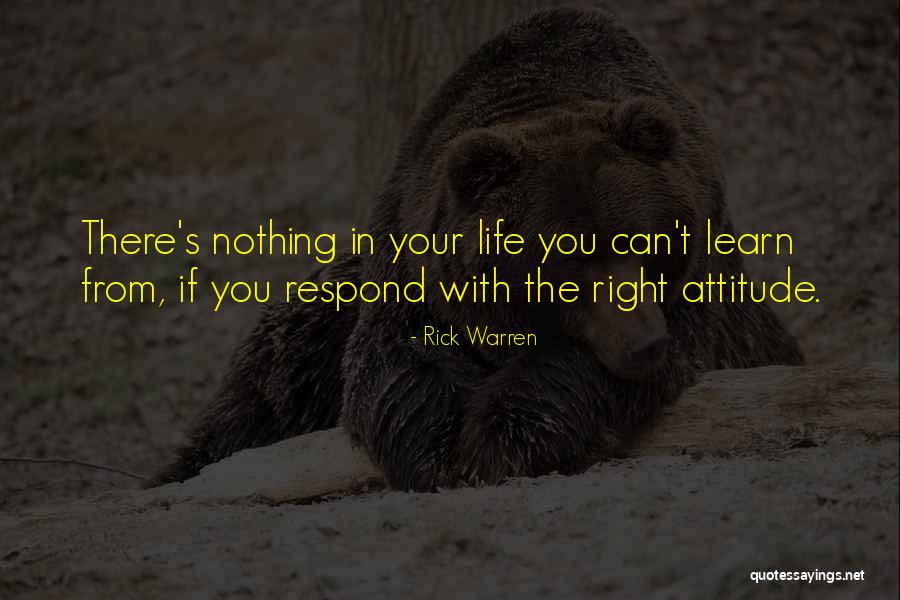 Attitude In Life Quotes By Rick Warren