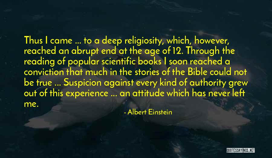 Attitude In The Bible Quotes By Albert Einstein