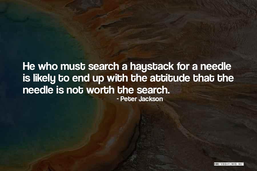 Attitude Is Must Quotes By Peter Jackson