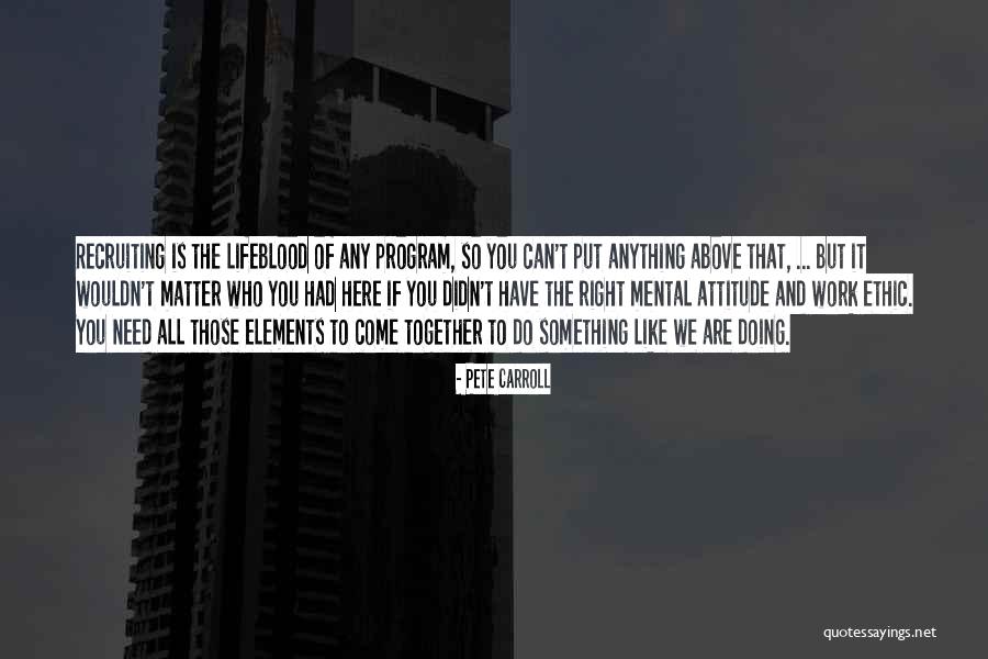 Attitude Matter Quotes By Pete Carroll Attitude Matter Quotes By Pete Carroll