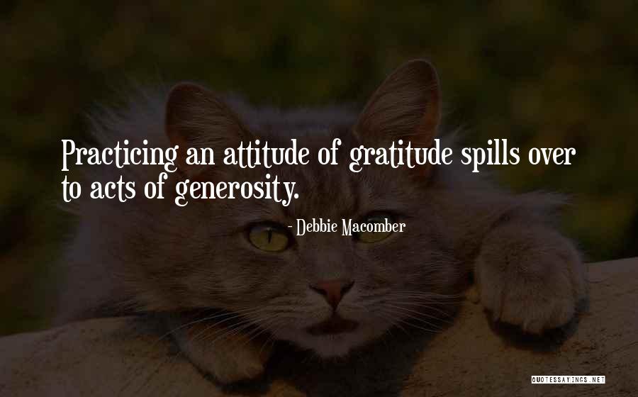 Attitude Of Gratitude Quotes By Debbie Macomber