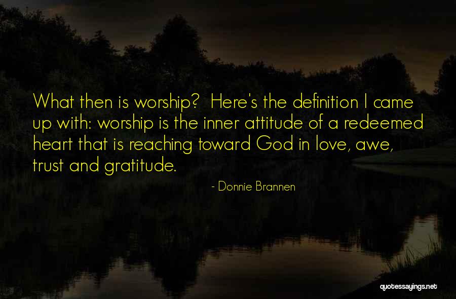 Attitude Of Gratitude Quotes By Donnie Brannen