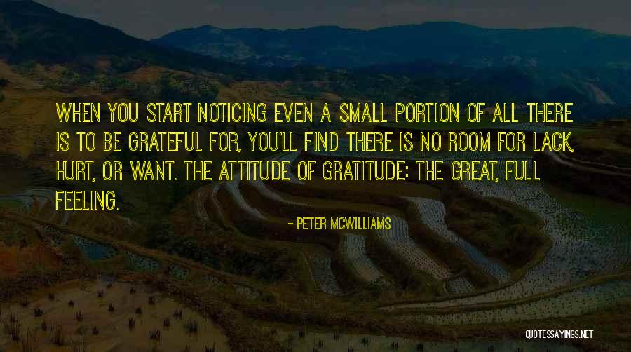 Attitude Of Gratitude Quotes By Peter McWilliams