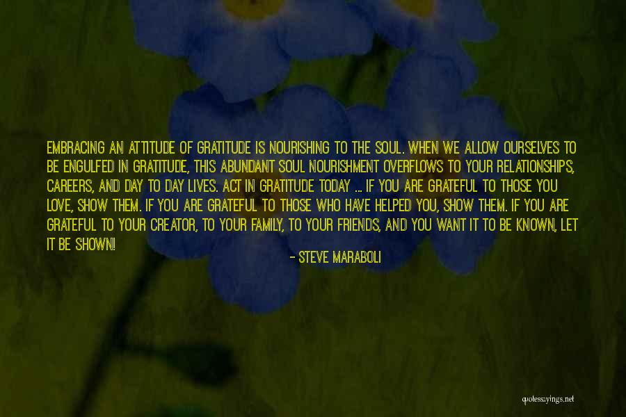 Attitude Of Gratitude Quotes By Steve Maraboli