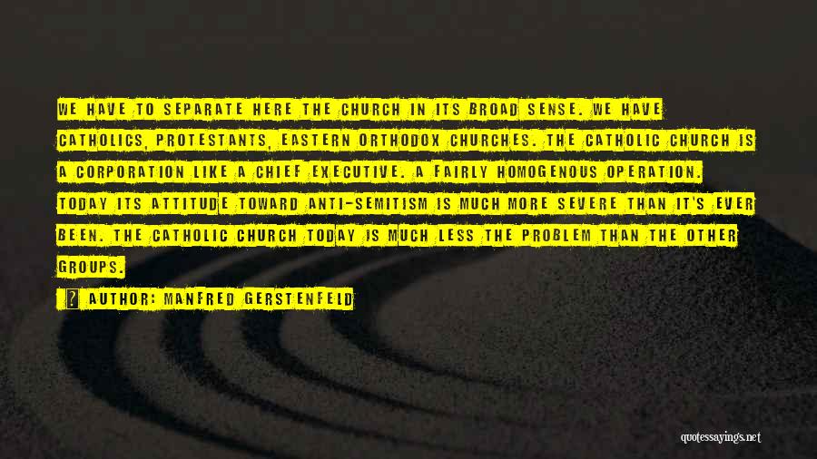 Attitude Problem Quotes By Manfred Gerstenfeld