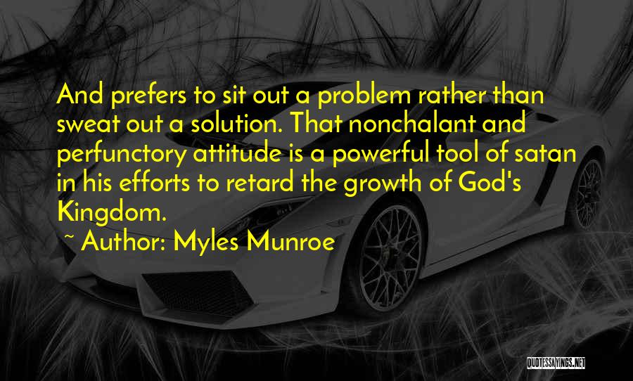 Attitude Problem Quotes By Myles Munroe