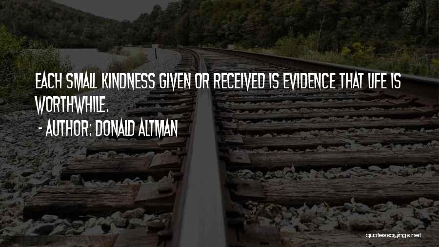 Attitude Quotes By Donald Altman