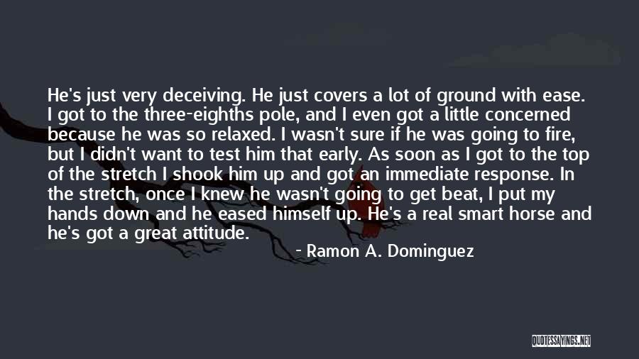 Attitude Response Quotes By Ramon A. Dominguez Attitude Response Quotes By Ramon A. Dominguez
