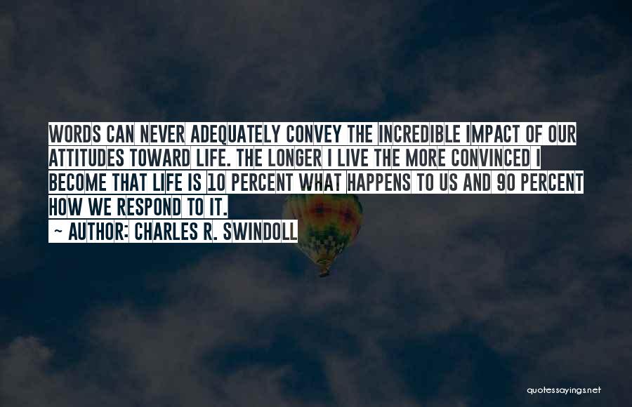 Attitudes Quotes By Charles R. Swindoll