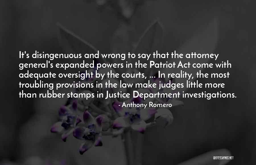 Attorney General Quotes By Anthony Romero Attorney General Quotes By Anthony Romero