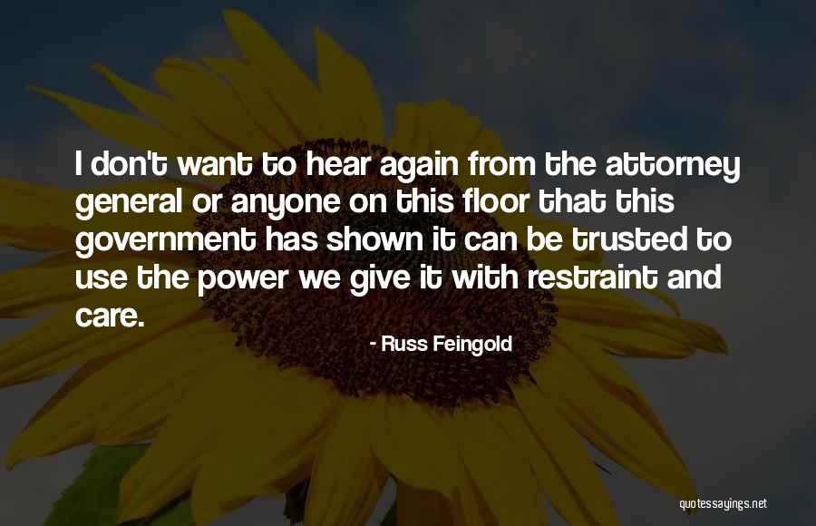 Attorney General Quotes By Russ Feingold Attorney General Quotes By Russ Feingold