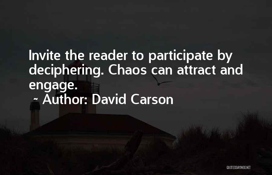 Attract Quotes By David Carson