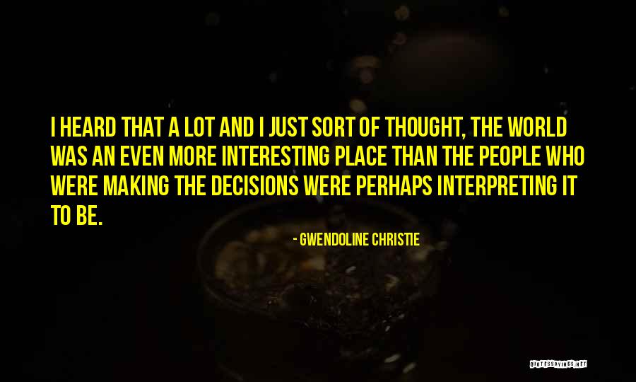 Attract Wealth Quotes By Gwendoline Christie Attract Wealth Quotes By Gwendoline Christie