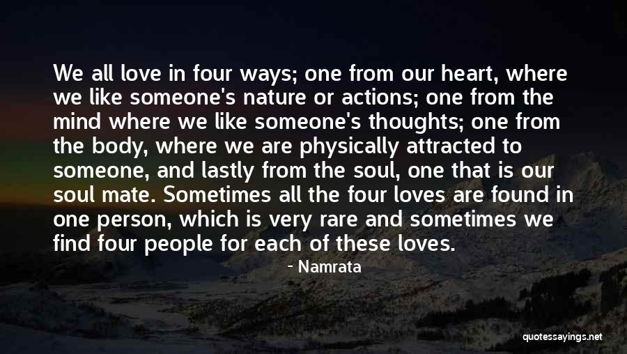 Attracted To Someone Quotes By Namrata