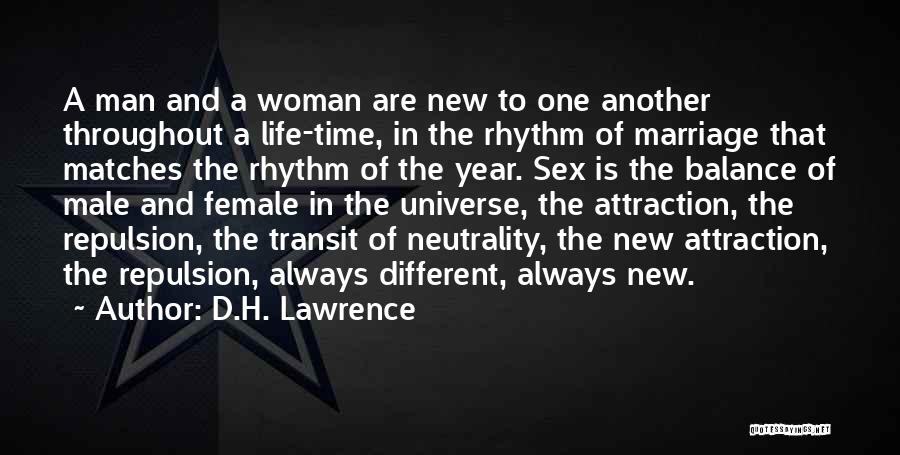 Attraction And Repulsion Quotes By D.H. Lawrence