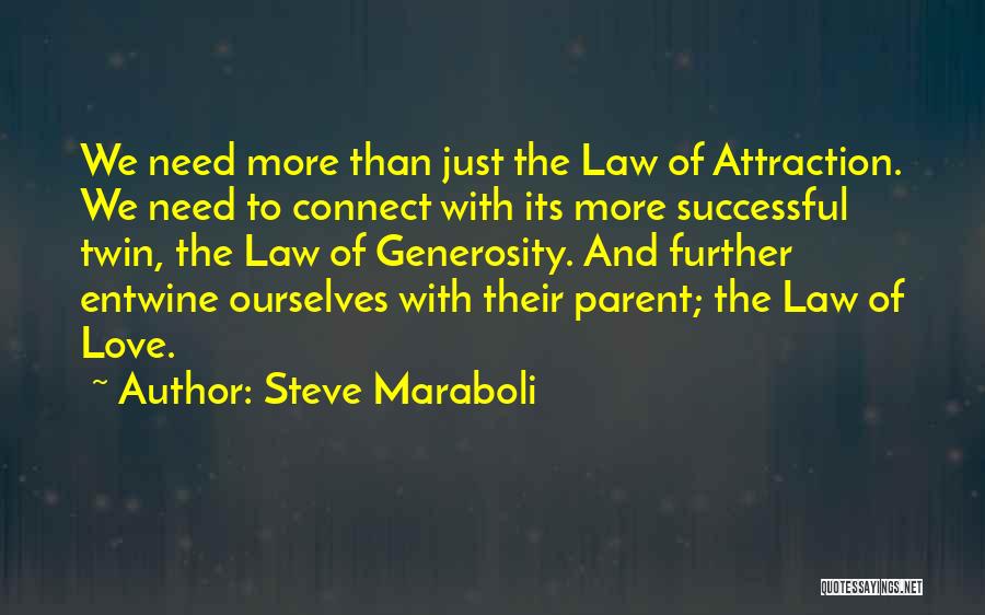 Attraction Law Quotes By Steve Maraboli