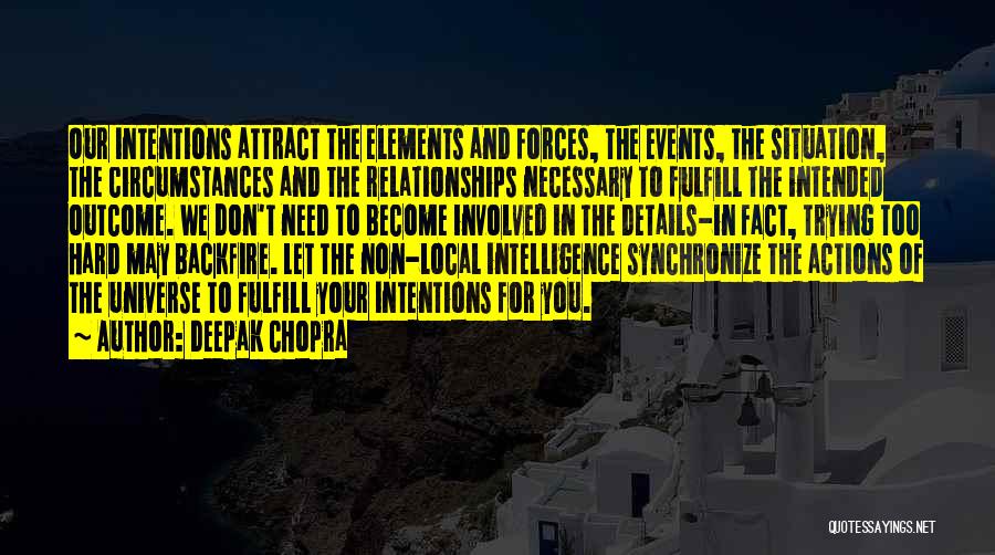 Attraction To Intelligence Quotes By Deepak Chopra