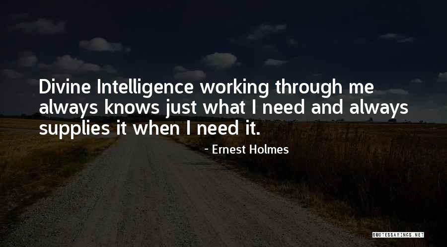 Attraction To Intelligence Quotes By Ernest Holmes