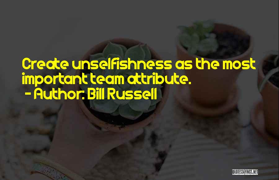 Attribute Quotes By Bill Russell