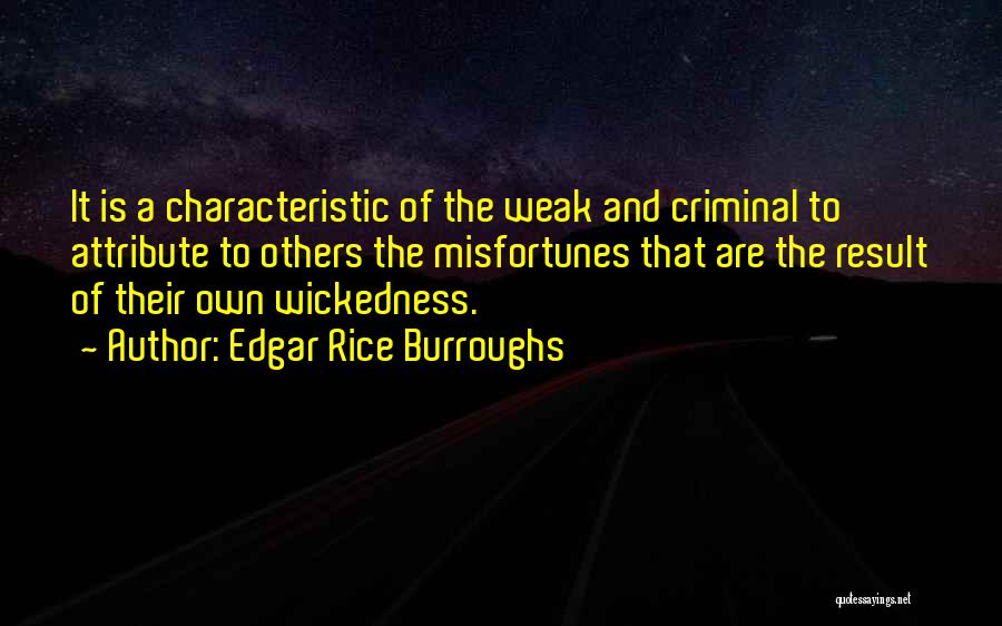 Attribute Quotes By Edgar Rice Burroughs