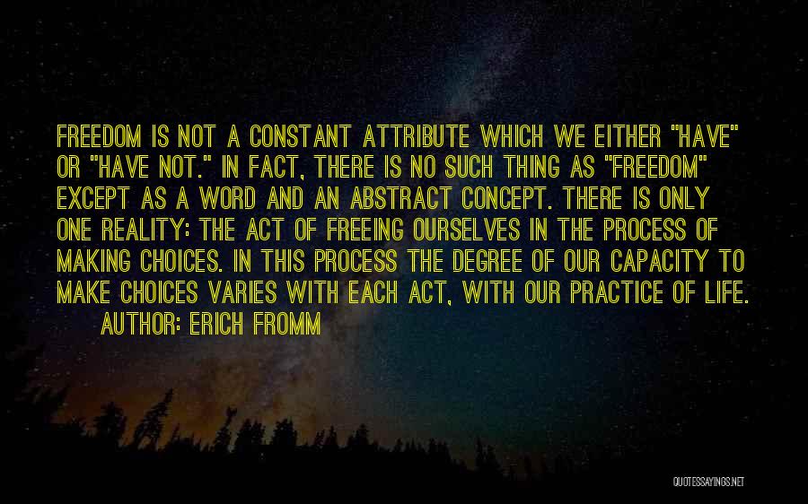 Attribute Quotes By Erich Fromm