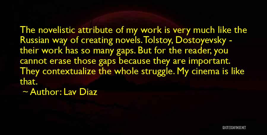 Attribute Quotes By Lav Diaz