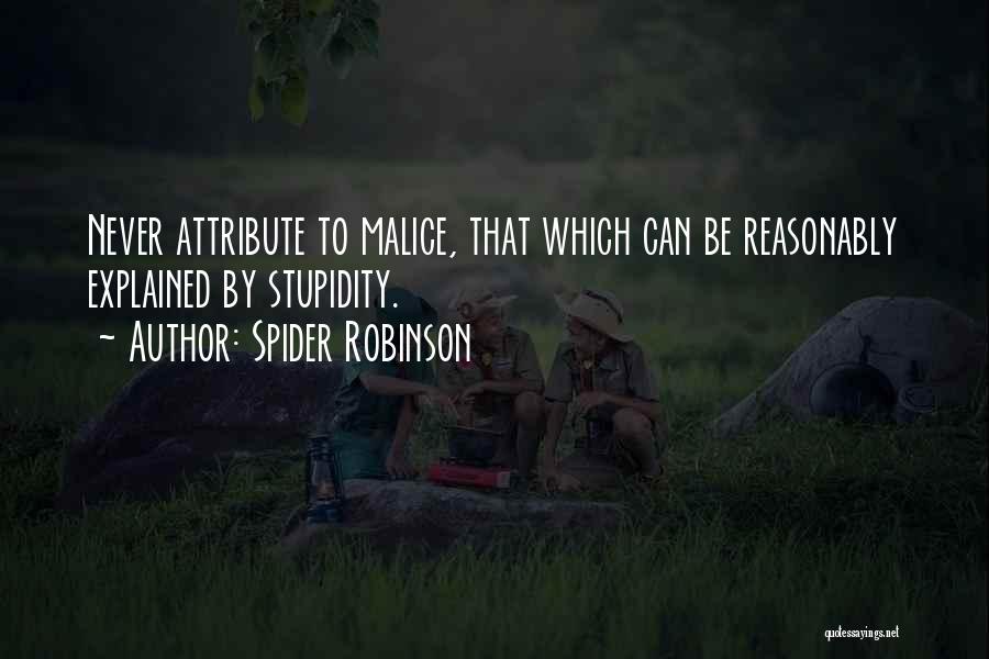 Attribute Quotes By Spider Robinson