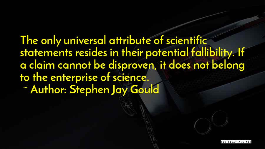 Attribute Quotes By Stephen Jay Gould