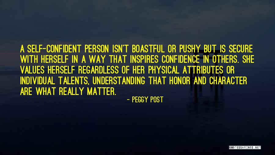 Attributes Quotes By Peggy Post