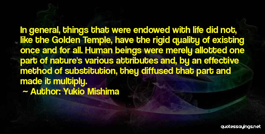 Attributes Quotes By Yukio Mishima