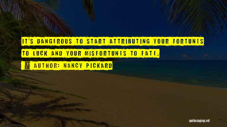 Attributing Quotes By Nancy Pickard